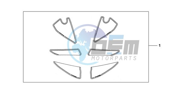 KIT, RACING STICKER