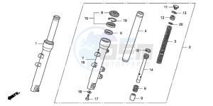 PES125 drawing FRONT FORK