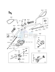 Z250SL BR250EGF XX (EU ME A(FRICA) drawing Handlebar