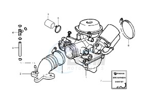 X9 EVOLUTION 200 drawing Caburetor Assy