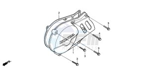 CRF80F 100 drawing LEFT CRANKCASE COVER