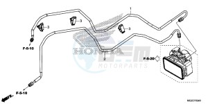 CB500FAF CB500F UK - (E) drawing BRAKE PIPE