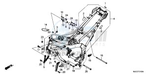 CB650FAJ CB650F 2ED drawing FRAME BODY