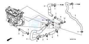 CBF1000TA UK - (E / ABS MKH) drawing WATER PIPE