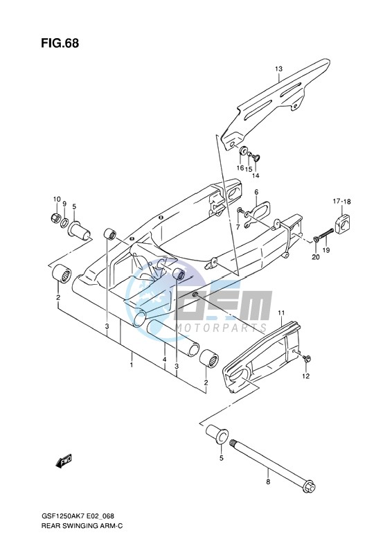 REAR SWINGING ARM