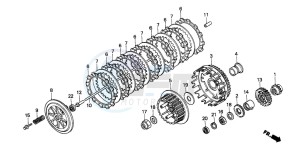 XR600R drawing CLUTCH