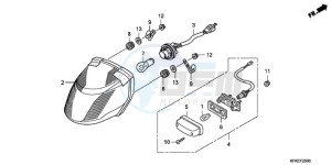 VTR2509 ED / LL MK drawing TAILLIGHT