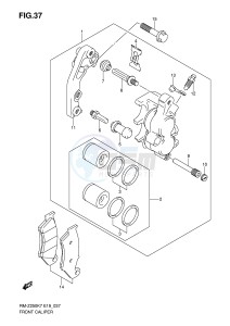 RM-Z250 (E19) drawing FRONT CALIPER