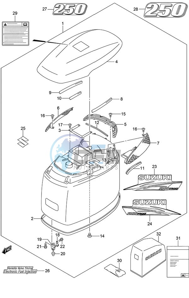 Engine Cover (White)