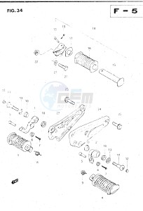 GS500E (Z-D) drawing FOOTREST