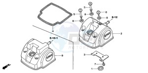 TRX450ER drawing CYLINDER HEAD COVER