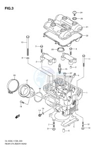 DL1000 (E28) V-Strom drawing REAR CYLINDER HEAD