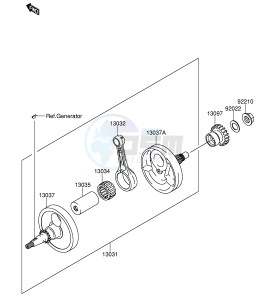 RM-Z250 (E24) drawing CRANKSHAFT