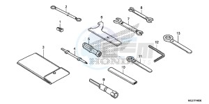 CB500XAF CB500X UK - (E) drawing TOOLS