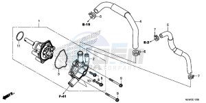 CBR500R England - (3ED) drawing WATER PUMP