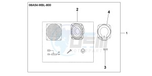 NT650V drawing SPEAKER KIT