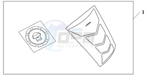 CBF10009 UK - (E / MKH) drawing TANKPAD / FUEL LID COVER