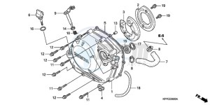 CBR125RWA Australia - (U / BLA) drawing RIGHT CRANKCASE COVER