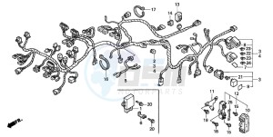 ST1100 drawing WIRE HARNESS (ST1100A)