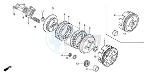 CRF100F drawing CLUTCH