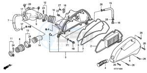 SH1259 E / 3E drawing AIR CLEANER