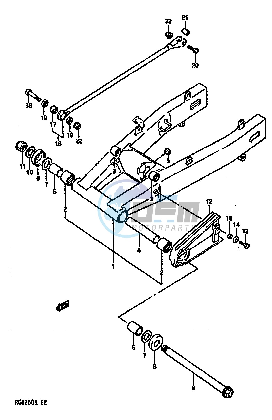 REAR SWINGING ARM