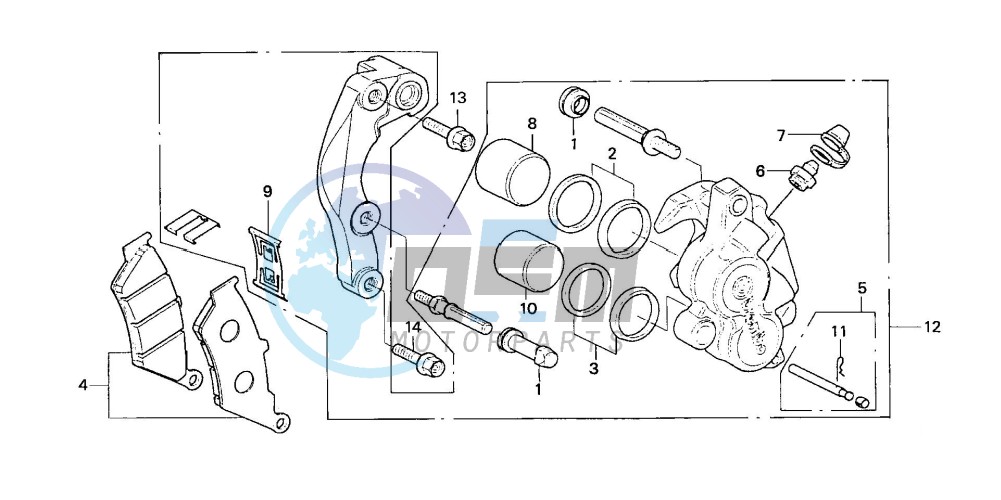 FRONT BRAKE CALIPER (2)