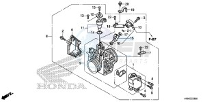 TRX500FE2H Europe Direct - (ED) drawing THROTTLE BODY