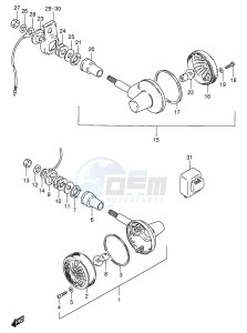 GN125 (E1) drawing TURN SIGNAL LAMP (MODEL Z D K E4)