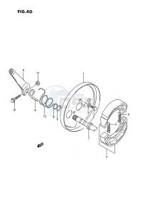 LT-F160 (P28) drawing FRONT WHEEL BRAKE