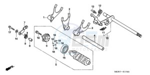 NT700VAA Europe Direct - (ED / ABS) drawing GEARSHIFT DRUM