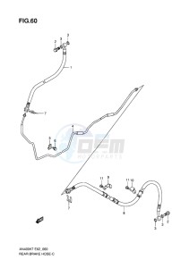 AN400 BURGMAN EU-UK drawing REAR BRAKE HOSE