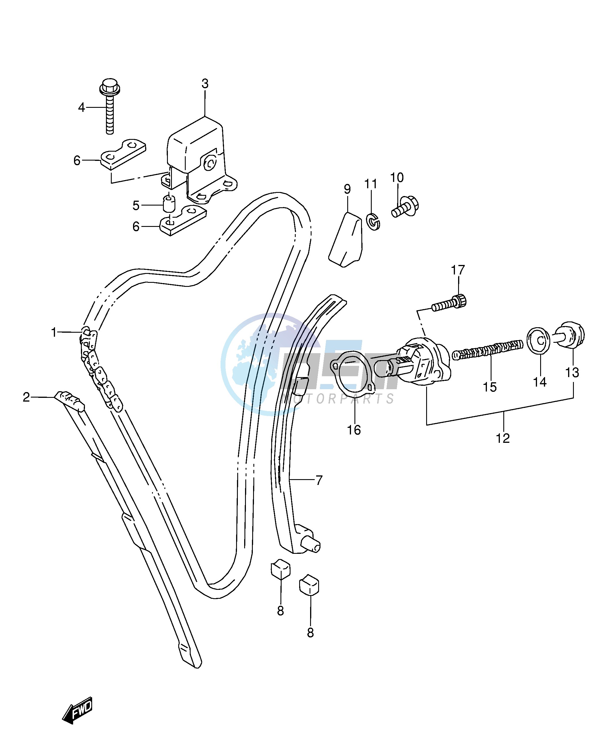 CAM CHAIN (MODEL J K L M N P R S)