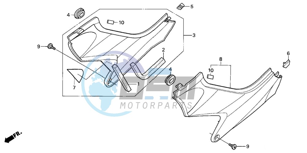 SIDE COVER (CB600F3/4/5/6)