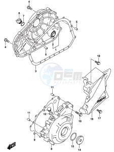 DL250 drawing CRANKCASE COVER