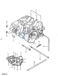 RM125 1983 drawing CRANKCASE