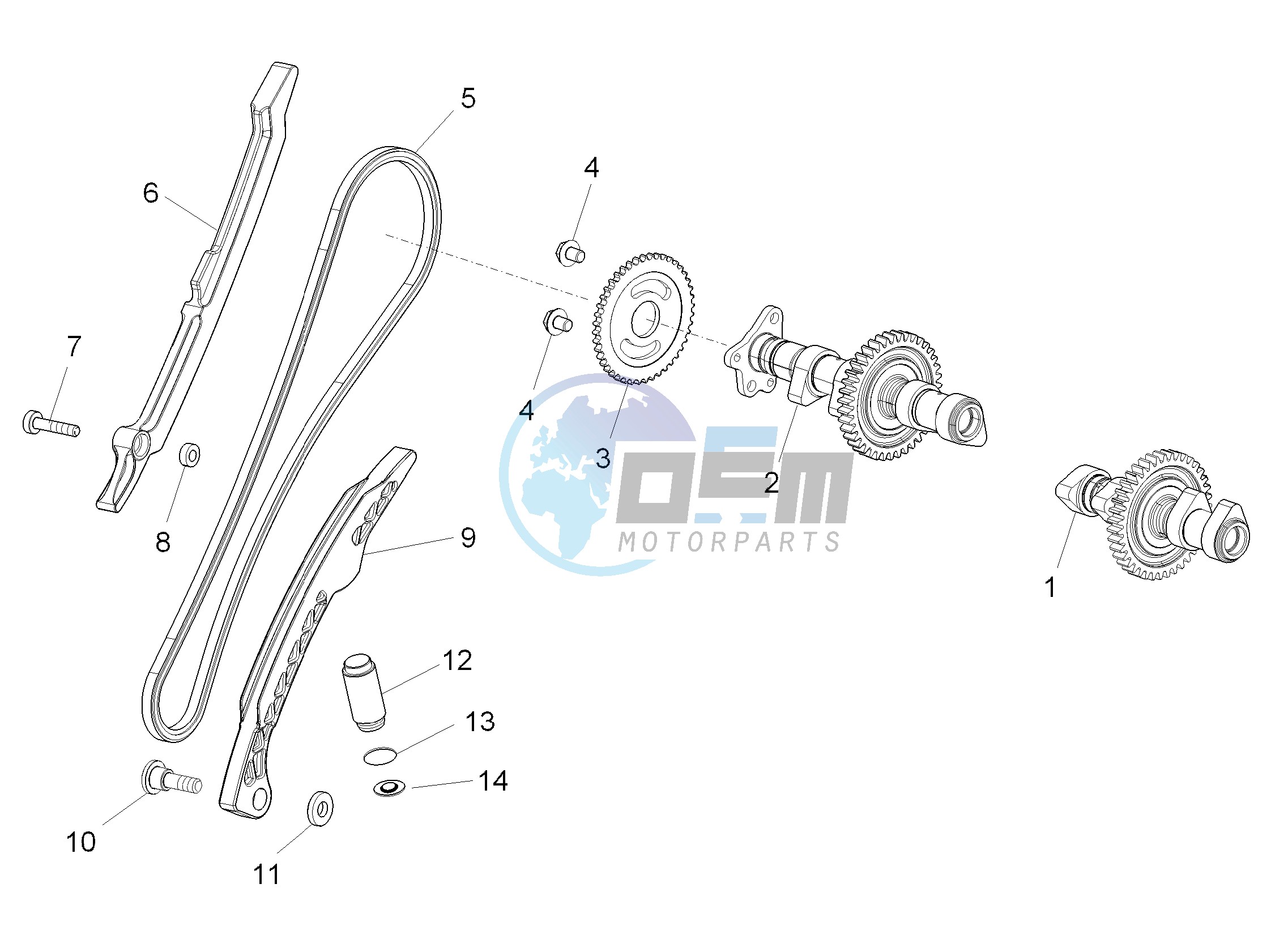 Rear cylinder timing system