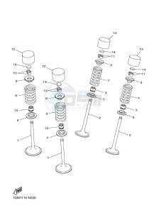 YZ250FX (B297 B298 B299 B299 B29A) drawing VALVE