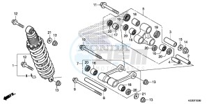 CRF250LAH CRF250LA ED drawing REAR CUSHION