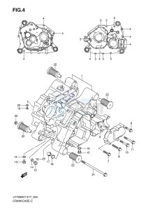 LT-F250 (E17) drawing CRANKCASE