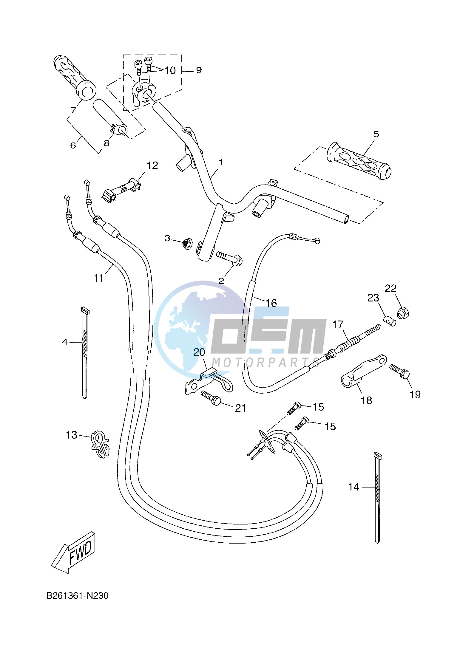 STEERING HANDLE & CABLE