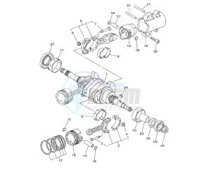 XP T-MAX ABS SV 500 drawing CRANKSHAFT AND PISTON