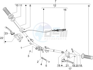 LX 50 2T E2 Touring (30Kmh) drawing Handlebars - Master cil