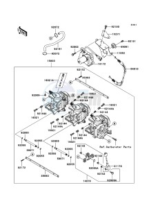 JET SKI 900 STX JT900-E2 FR drawing Carburetor