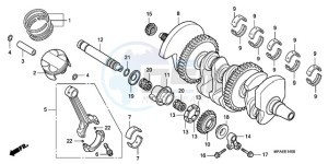 CBF1000SA UK - (E / ABS MKH) drawing CRANKSHAFT/PISTON