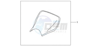 CBR1000RA9 France - (F / ABS CMF MME REP) drawing E-SEAT