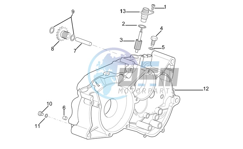 Left crankcase