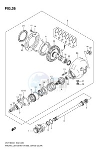 VLR1800 (E2) drawing PROPELLER SHAFT FINAL DRIVE GEAR