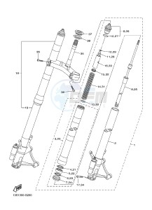 YZF-R6 600 R6 (2CXH) drawing FRONT FORK