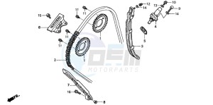 CBF600NA drawing CAM CHAIN/TENSIONER